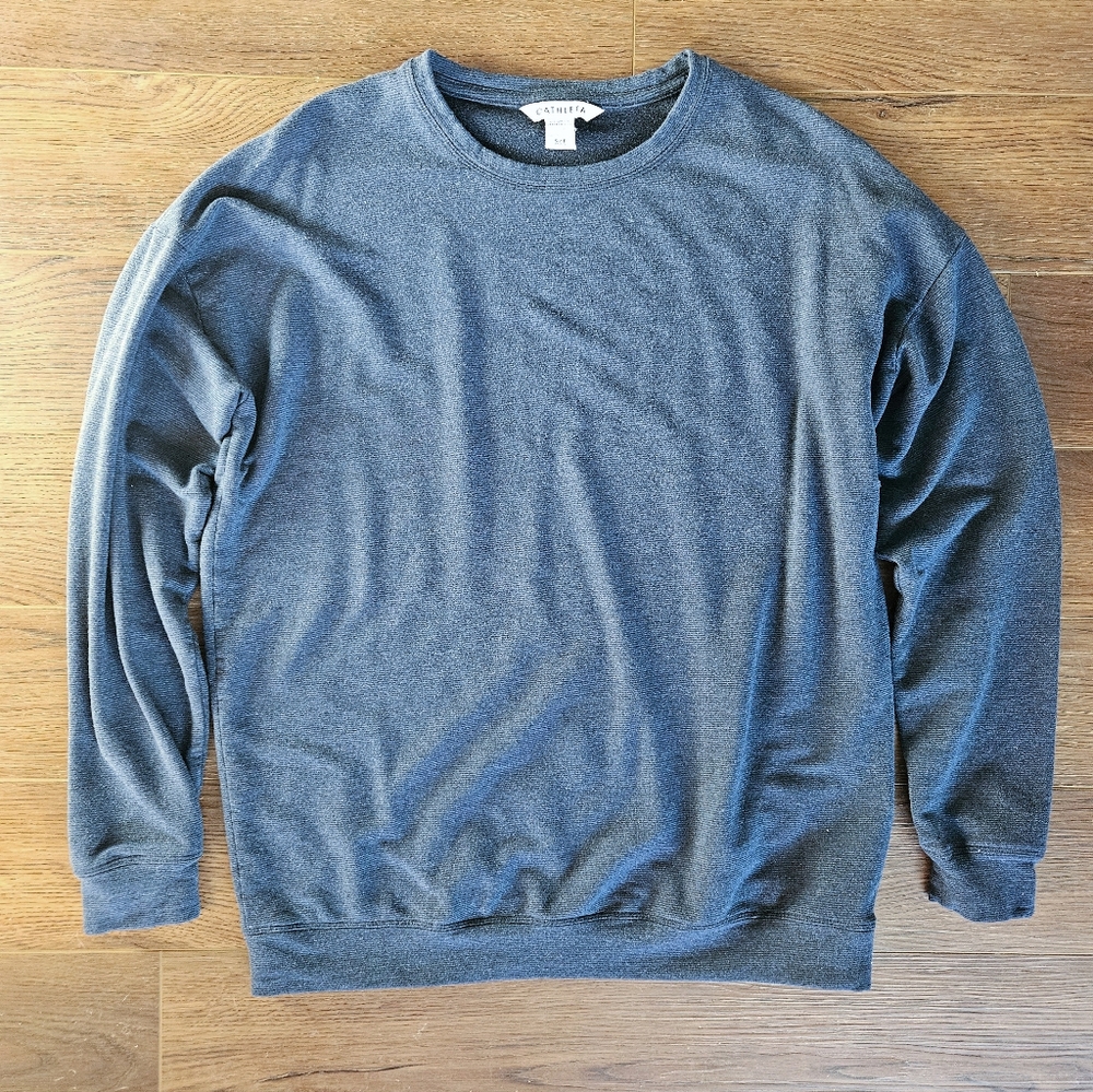 Athleta navy blue tencel blend sweatshirt small tall